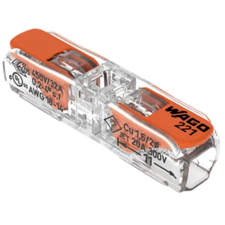 Wago gnybtai 60 vnt., 2x0.2-4mm2