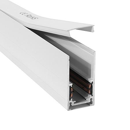 Magnetinis bėgelis LL-20B, montuojamas ant paviršiaus, 100 cm, baltas