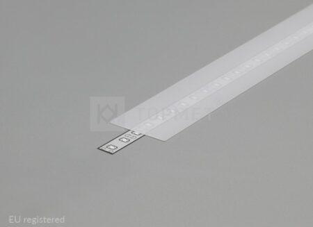 3m LED juostos profilio dangtelis A9, matinis.