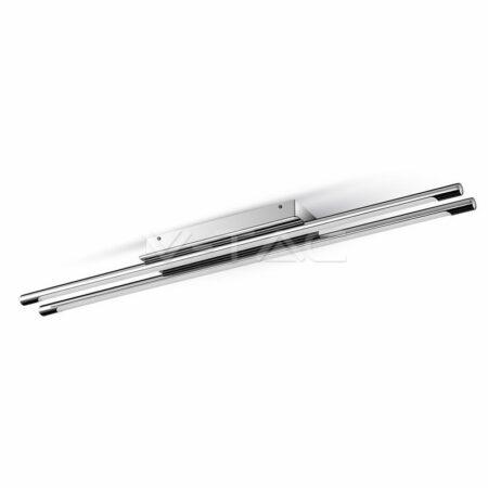 36W paviršinis šviestuvas V-TAC, SMD, chromo spalva, dviguba fiksacija, 4000K(natūraliai balta)