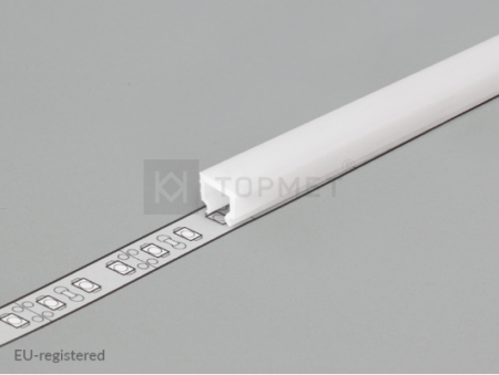 LED juostos profilio dangtelis C1 CLICK, baltas, 2m