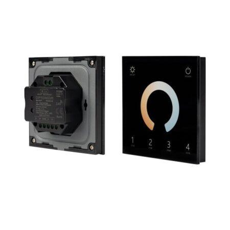 LED valdiklis, liečiamu ekranu, juodas, DMX512, RF 2.4Ghz