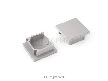 LED juostos profilio SMART16 BC3 užbaigimo elementas (pilkas)