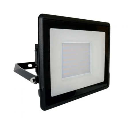 50W LED prožektorius V-TAC, juodu korpusu, 4000K