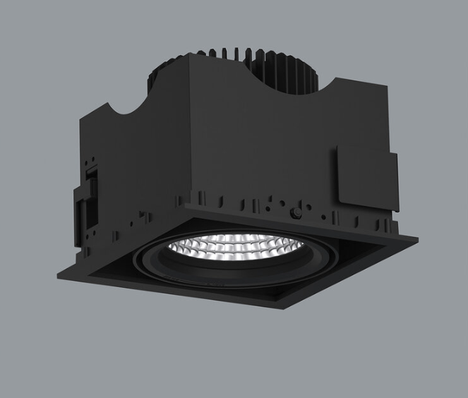 36W LED įleidžiamas šviestuvas SWING, juodas, 4000K - Image 3