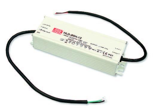 60W LED maitinimo šaltinis MEAN WELL, 12V, IP67, dimeriuojamas