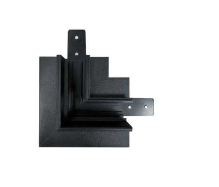 Magnetinės sistemos VIOKEF MAGNETIC  įleidžiamas horizontalus L formos sujungimas, juodas, 02/0214
