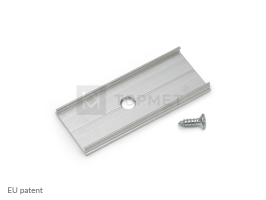 LED juostos profilio sujungimo elementas T, neanoduotas aliuminis