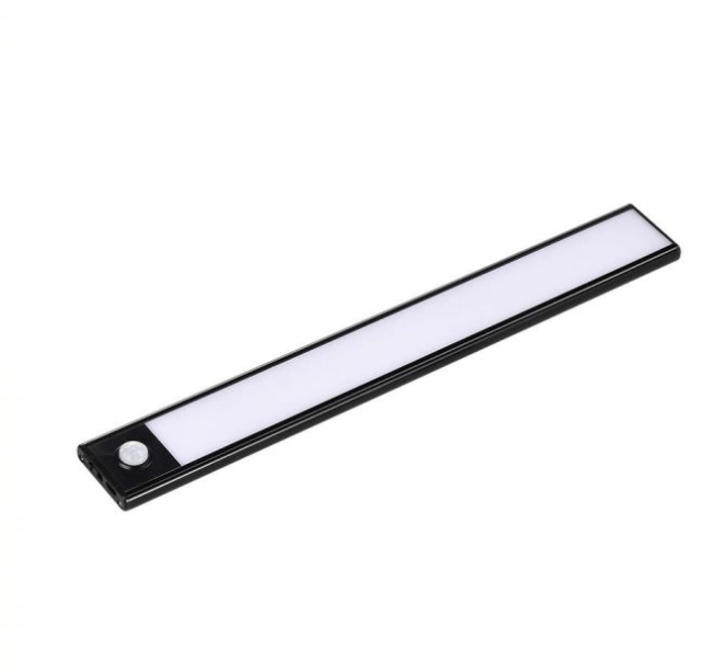 2,5W LED įkraunamas linijinis paviršinis šviestuvas, 60cm, juodas, 3000K, su judesio davikliu - Image 3