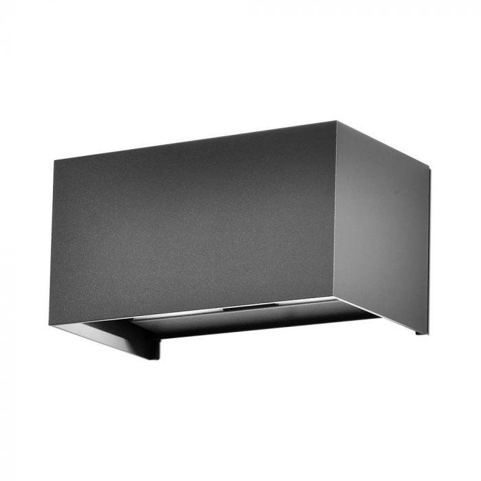 24W LED sieninis lauko šviestuvas, pilkas, 4000K, IP65 - Image 2