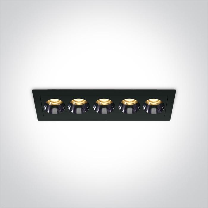 12W LED įleidžiamas šviestuvas, juodas, 3000K, 50012H/B/W - Image 2