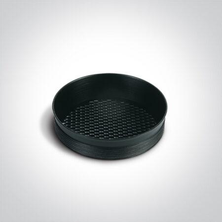 Juodas žiedas su filtru nuo akinimo, skirtas šviestuvui į bėgelį, 050300AH/B