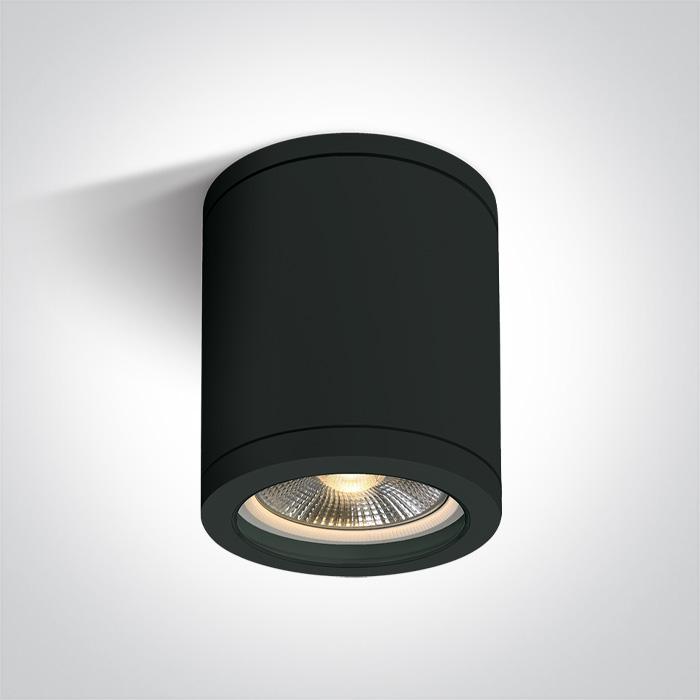 Paviršinis šviestuvas, E27, juodas, IP65, 67142C/B