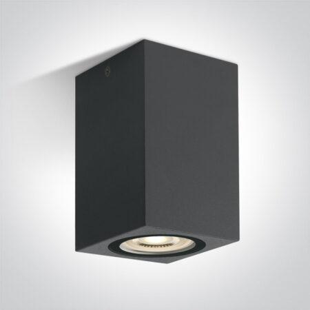 Paviršinis šviestuvas, GU10, antracito sp., IP65, 67142D/AN