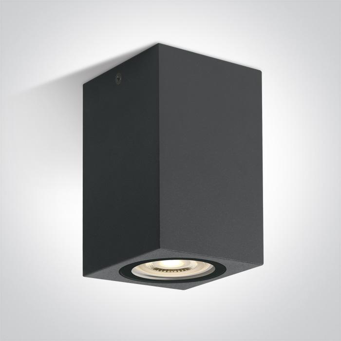 Paviršinis šviestuvas, GU10, antracito sp., IP65, 67142D/AN