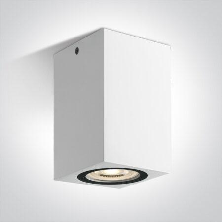 Paviršinis šviestuvas, GU10, baltas, IP65, 67142D/W