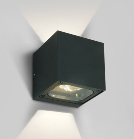 2x6W sieninis lauko šviestuvas, antracito sp., 3000K, IP65, 67524B/AN/W
