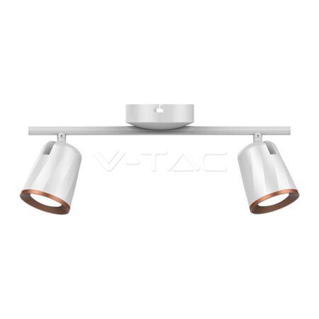 2 x 6W LED sieninis šviestuvas V-TAC, baltas, 3000K (šiltai balta)