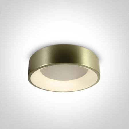 32W LED plafonas, žalvario sp. korpusu, 3000K, 62132N/BBS/W