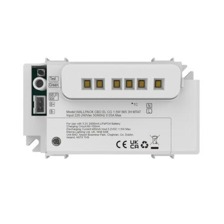 1,5W avarinis modulis WALLPACK COMBO, baltas, 6500K, 3h