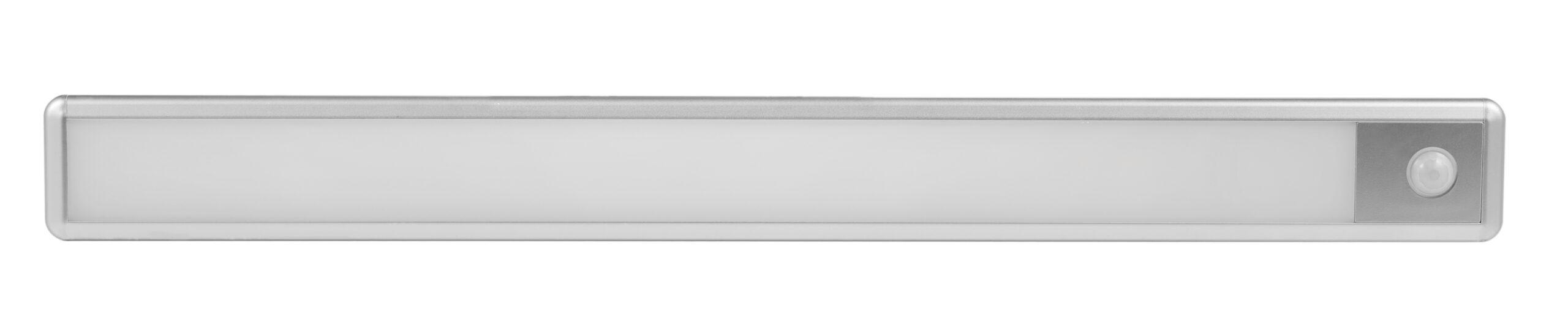 1,5W LED linijinis spintelės šviestuvas su judesio davikliu, baltas, 3000K