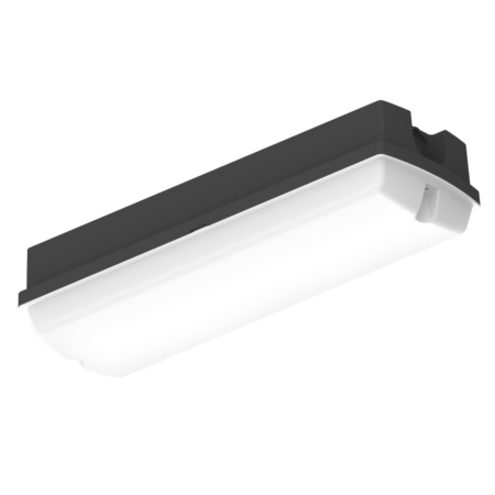 10/8/6W LED lauko plafonas COMPACT EMERGENCY, juodas, 3000/4000K, 125°, IP65