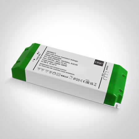 100-300W LED maitinimo šaltinis, 24V, dimeriuojamas, IP20, 89300VT
