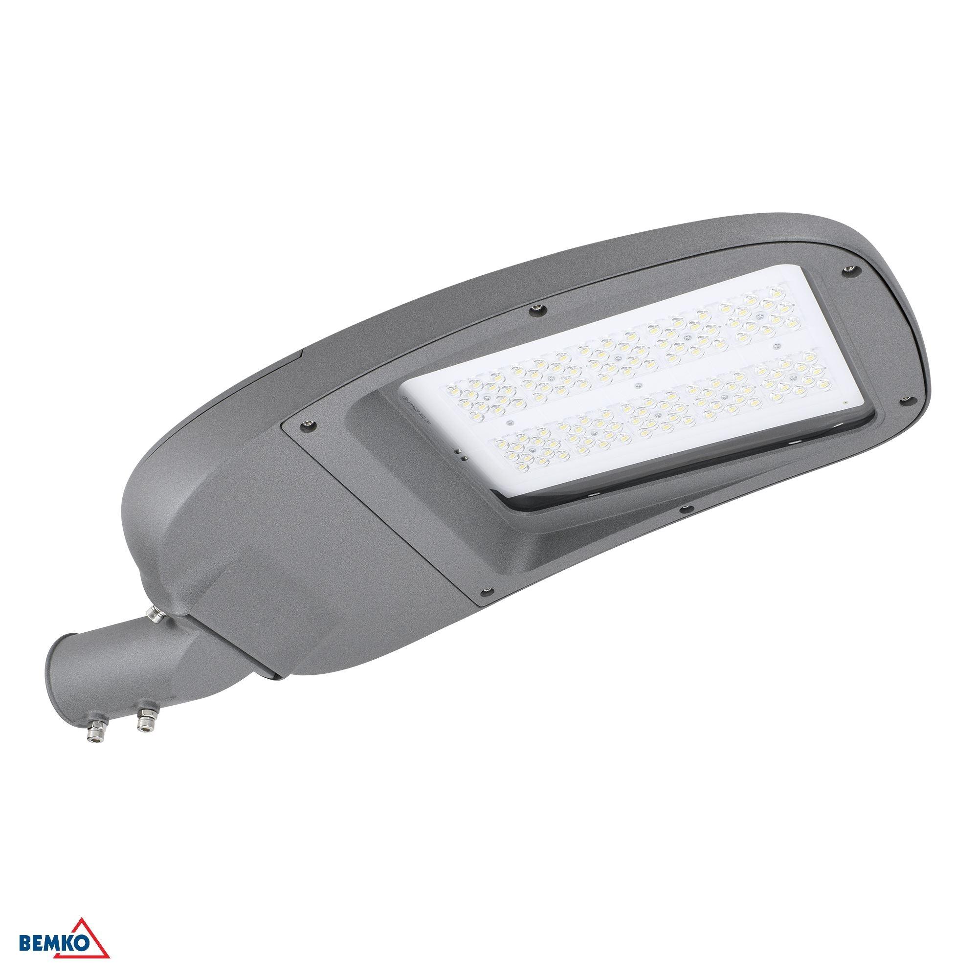 100W LED gatvės šviestuvas JASPER, pilkas, 4000K, IP66