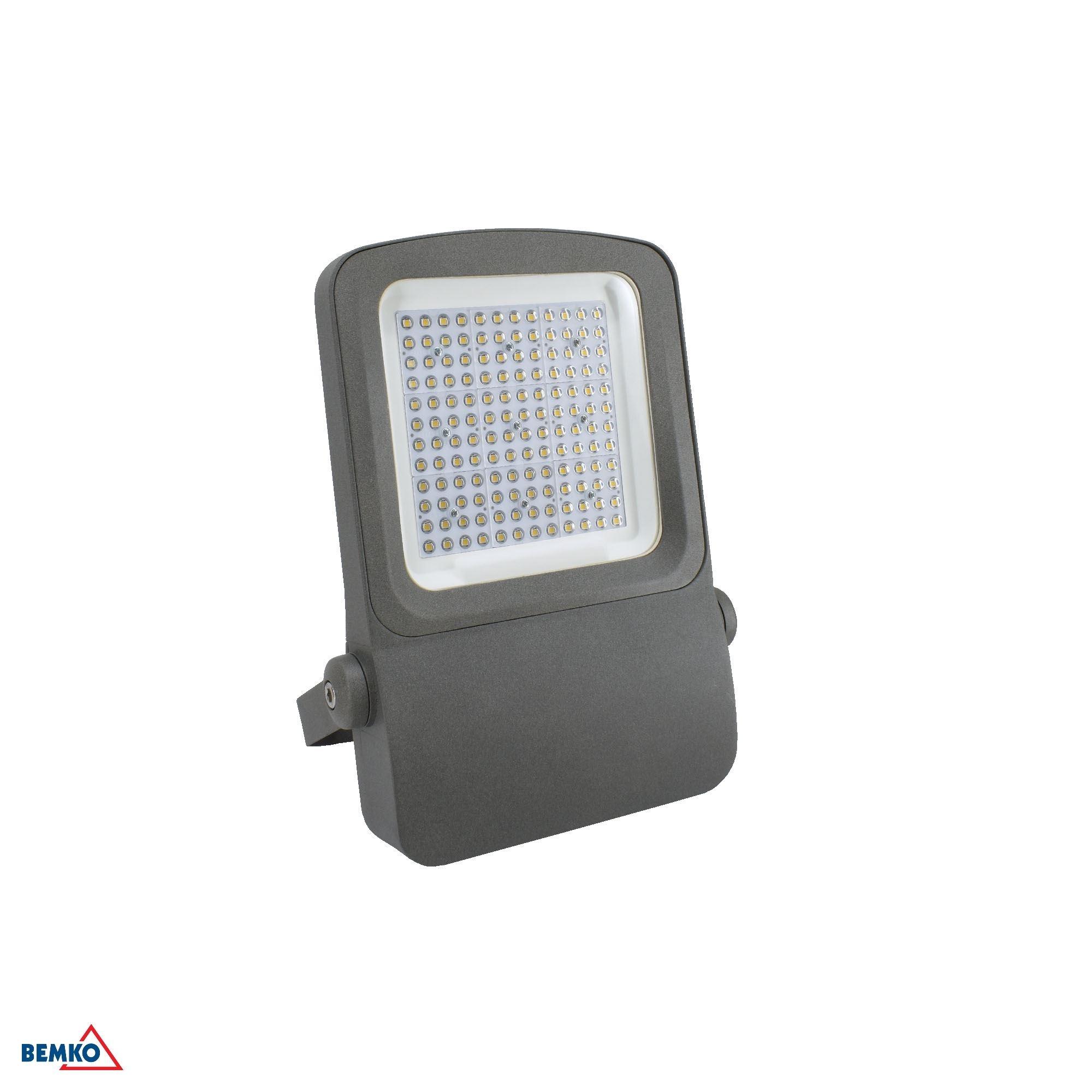 100W LED prožektorius CAMPUS, pilkas, 3000K, IP66