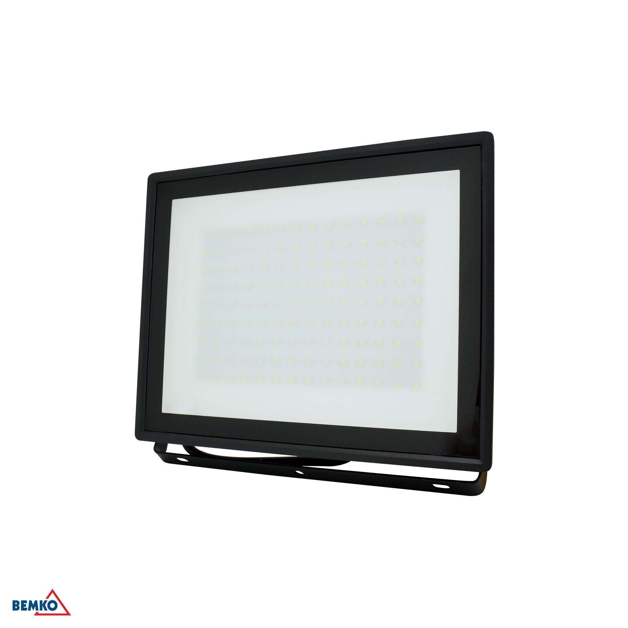 100W LED prožektorius KASTEL, juodas, 4000K, IP65