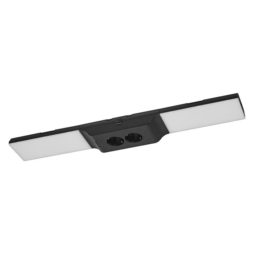 10W LED paviršinis šviestuvas UNDERCABINET, juodas, 3000K, dimeriuojamas