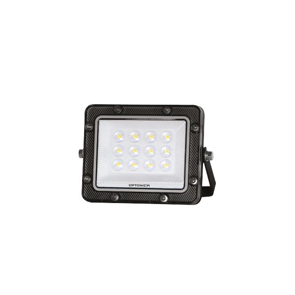 10W LED prožektorius, juodas, 3000K