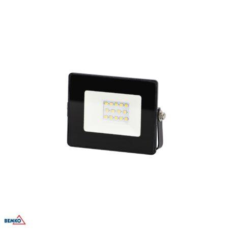 10W LED prožektorius KASTEL, juodas, 6000K, IP65