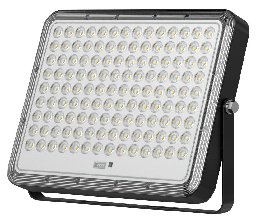 10W LED prožektorius su saulės baterija, juodas, 6000K, dimeriuojamas