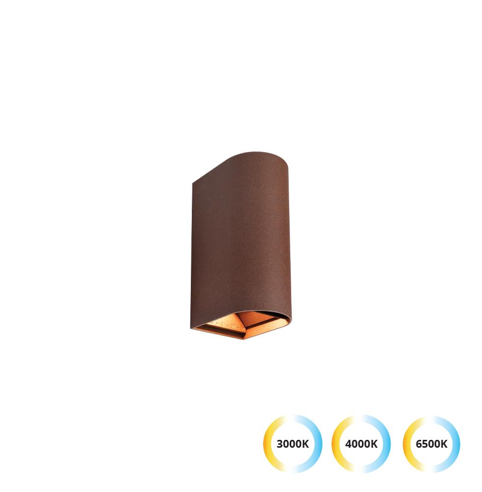 10W LED sieninis fasado šviestuvas AZORES, rudas, 3000/4000/6500K, IP65, 4343002