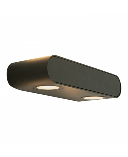10W LED sieninis fasado šviestuvas, grafito sp., 3000K, IP54, E315
