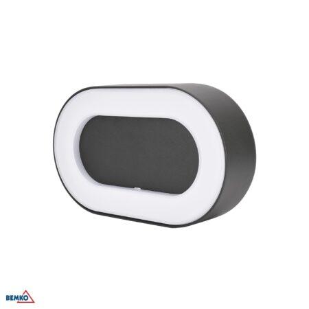 10W LED sieninis fasado šviestuvas VALIT, grafito sp., 4000K, IP65, 120°
