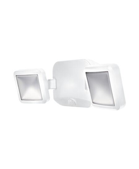 10W LED sieninis lauko šviestuvas, baltas, 4000K, su baterija ir judesio davikliu, IP54