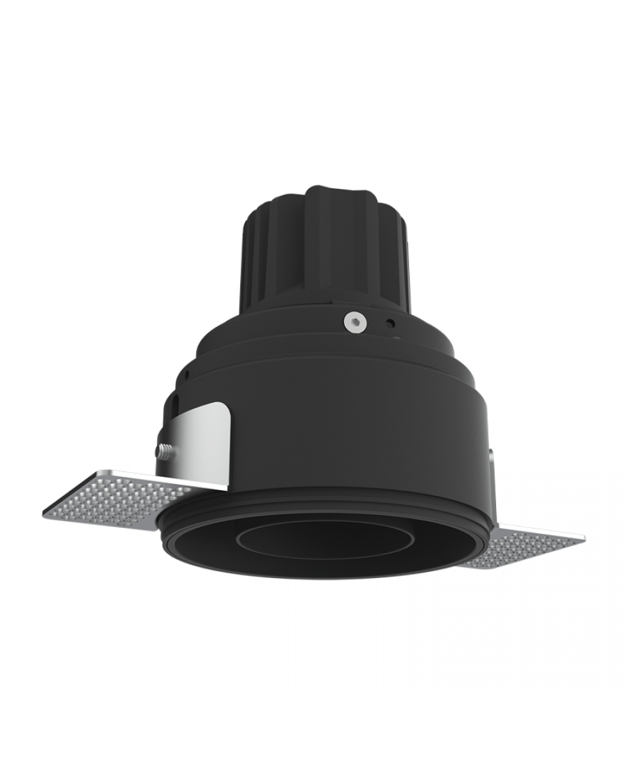 10W LED užglaistomas šviestuvas, juodas, 3000K, IP44, S178