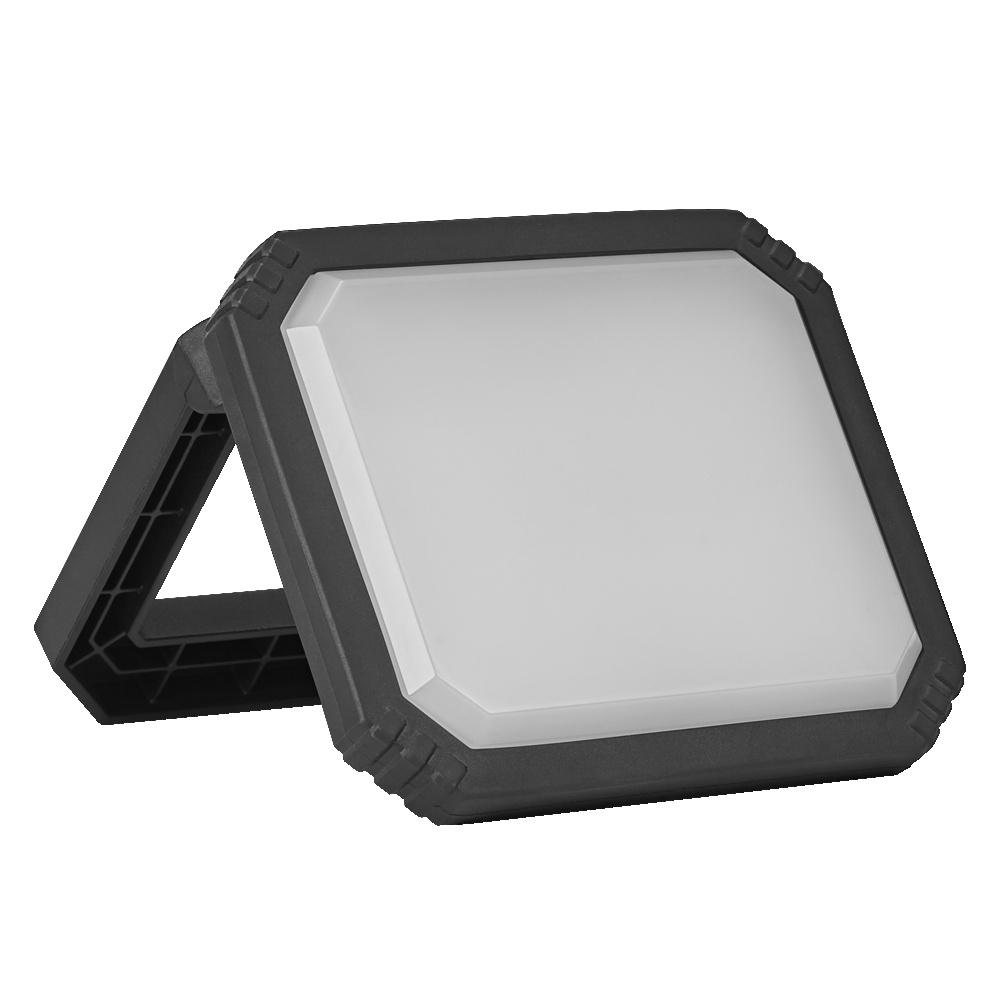 10W LED žibintuvėlis - prožektorius ESSENTIALS USB, juodas, 6500K, dimeriuojamas, su baterija, IP54