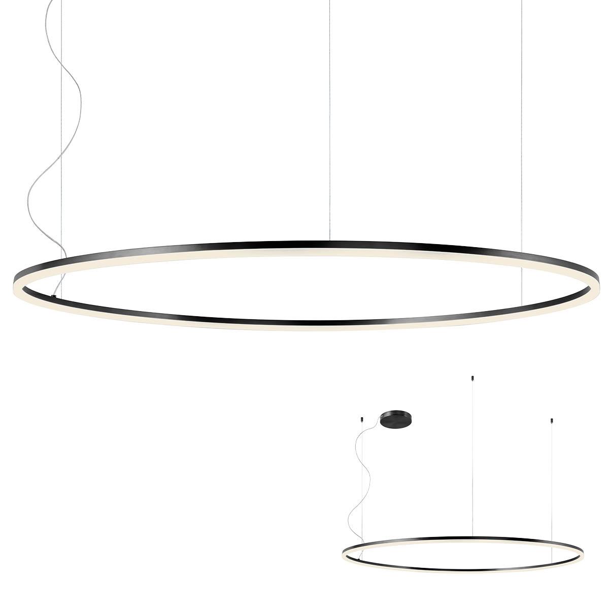 110W LED pakabinamas šviestuvas ORBIT, juodas, 4000K, DALI, 01-1965-DALI - Image 2