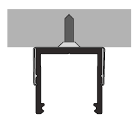 LED juostos profilio tvirtinimo elementai U4 CONE, baltos spalvos - Image 2