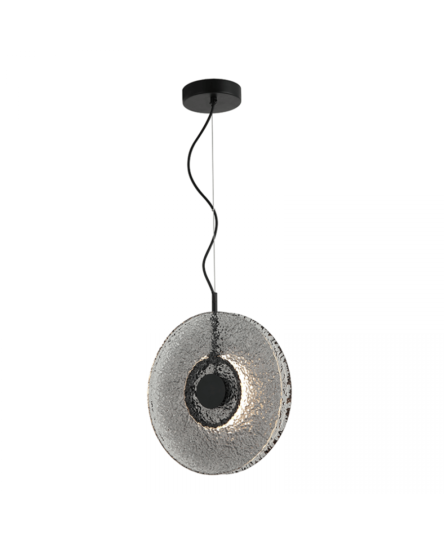 11W LED pakabinamas šviestuvas, matinės juodos/dūmų sp., 3000K, 23074