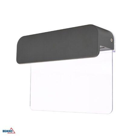 11W LED sieninis fasado šviestuvas VALANT, grafito sp., 4000K, IP65