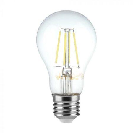 6W LED filamentinė lemputė, E27, A60, 3000K