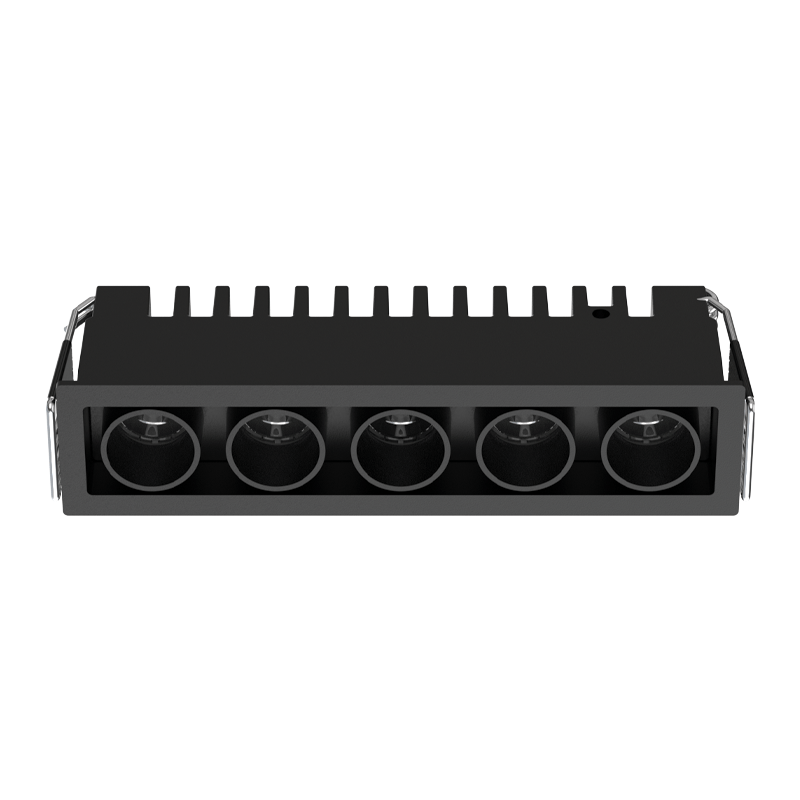 12W LED įleidžiamas šviestuvas, juodas, 3000K, S336