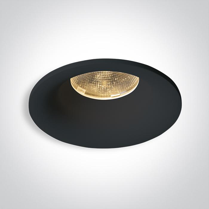 12W LED įleidžiamas vidaus/lauko šviestuvas, juodas, 3000K, dimeriuojamas, IP65, 10112C/B/W