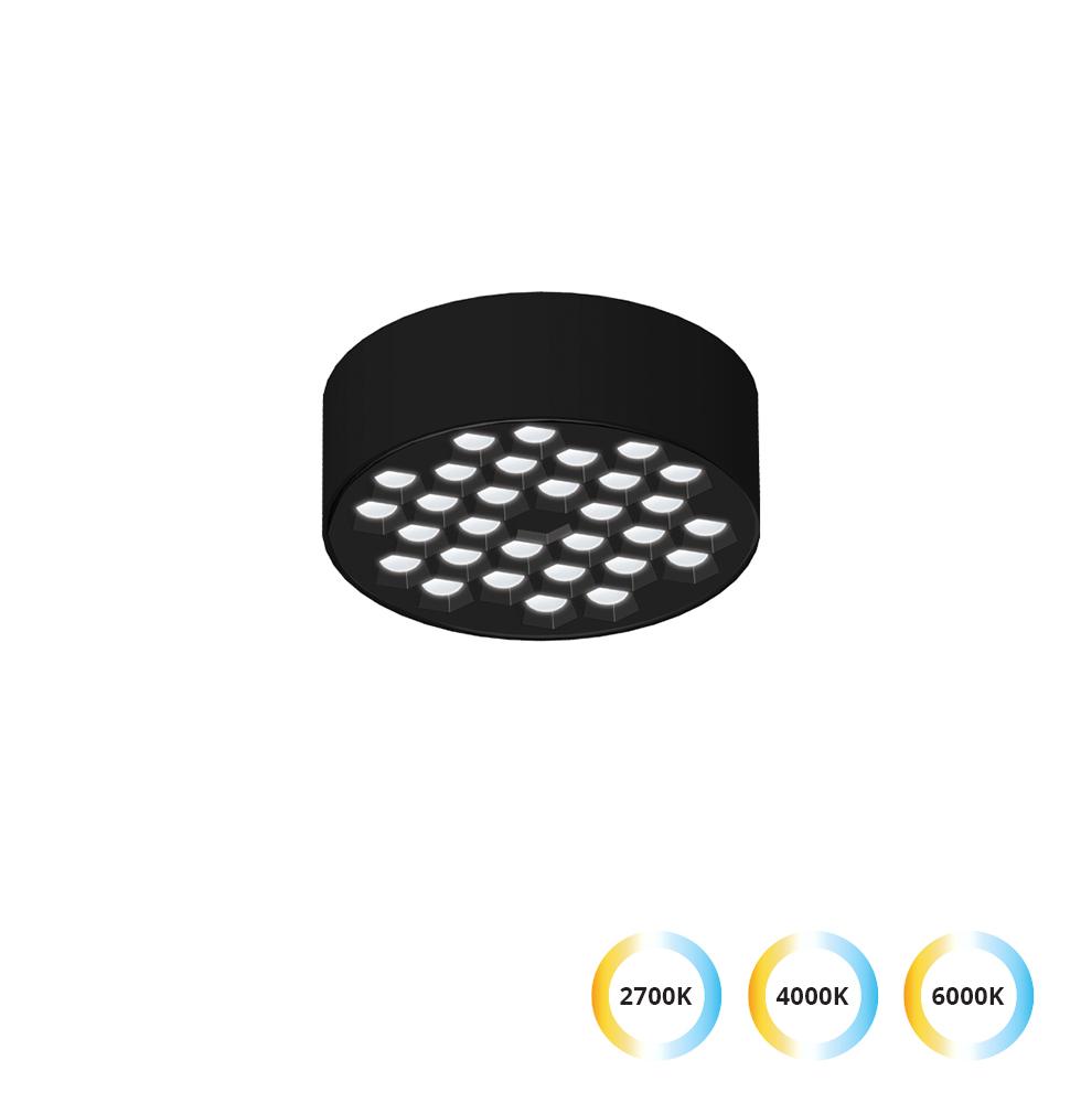 12W LED lubinis šviestuvas MATEO, juodas, 2700/4000/6000K, dimeriuojamas, 4343201