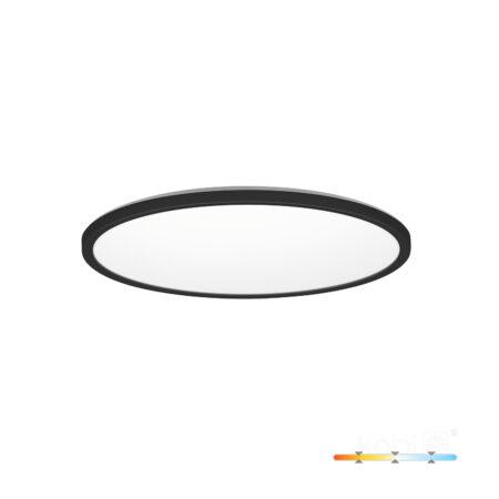 12W LED lubinis šviestuvas NIVERA CIRCLE, juodas, 3000/4000/6000K, IP54