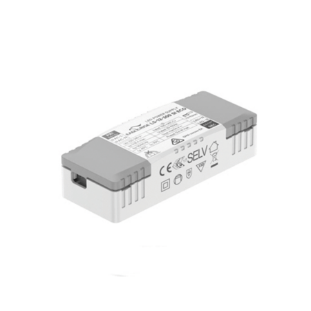 12W LED maitinimo šaltinis, baltas, 9-42V, 250mA, IP20, DALI, D-EG-10